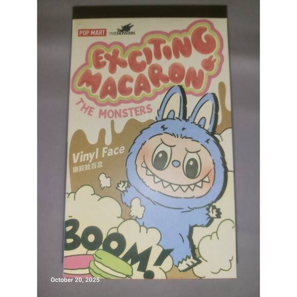PopMart Labubu Monsters Exciting Macarons Vinyl Blind Box (New) - Picture 1 of 5